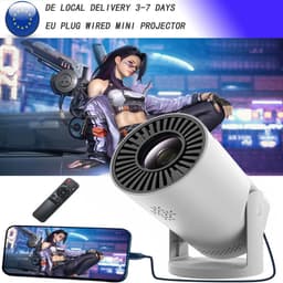 D&A Projector - Beamer - Video - LED Projector - 1080 P - HDMI USB - Draagbare Mini Projector - Mini Beamer - Bioscoop - Wit — thumbnail 2