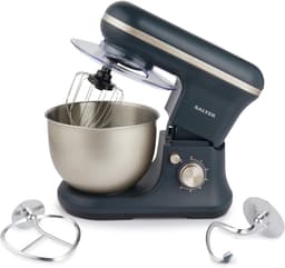 Staande Mixer - Keukenmixer Keukenapparaat - Thuis Bakken - 1200W 6 Snelheden - 5L Kom - Blauw Grijs — thumbnail 1