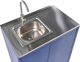 Buitenkeuken Kast - Tuin Keukenunit - Buiten Koken - Inclusief Spoelbak - 80x50x90 cm - Blauw — thumbnail 4