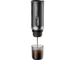Cerapresso draagbare espressomachine - 3e gen 13500 mAh batterij - tot 8 kopjes zonder opladen - 150s tot 96°C - cups en gemalen koffie - dubbele espresso - draagbare koffiemachine - koffiemaker - reis & camping koffiezetapparaat 12 volt - CERA+