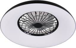 REALITY SVAERHOLT - Ventilator - Zwart - incl. 1x SMD 34 W - Afstandsbediening - Geintegreerde dimmer - Traploos instelbare lichtkleur - RGBW-kleurenwisselaar - 5 snelheidsniveaus - Geheugenfunctie - Zomer- en wintermodus - Dynamisch licht — thumbnail 5
