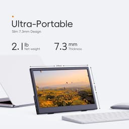 Draagbare Externe Monitor 11,6 Inch HDMI USB-C IPS Scherm met Ingebouwde Speakers — thumbnail 3