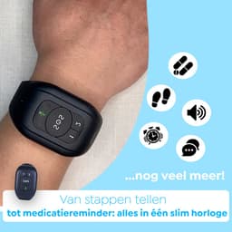 Wiesba WB62S SOS-Knop - GPS Horloge Senior - Smartwatch voor Ouderen - Persoonlijke alarmen - alarm horloge ouderen - GPS Horloge Alzheimer - Valdetectie - Persoonlijk alarm — thumbnail 2