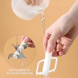 Mini Keukenmachine - Elektrische Hakker - Snel Ingrediënten Snijden - Draadloos USB Opladen - Compact Formaat - Zilver — thumbnail 4
