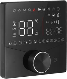 Digitale Thermostaat - Slimme Regelaar - Temperatuur Regelen - Nauwkeurige Controle - LCD Display - Zwart — thumbnail 5