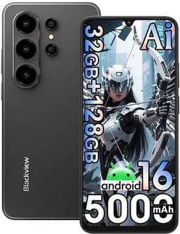 Smartphone Blackview WAVE 10 - 32 GB RAM + 128 GB ROM - Android 16 - 6,88 in - 5000mAh - 4G Dual SIM - 32 MP AI-camera - WiFi 5 - GPS - OTG - Zwart — thumbnail 1