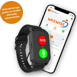 Weewise WS69 - GPS Horloge Senior - Smartwatch voor Ouderen - Persoonlijke alarmen - alarm horloge ouderen - GPS Horloge Alzheimer - Valdetectie — thumbnail 1