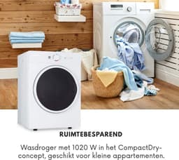 Florixa® Mini Droger - Droger - Mini Wasmachine - Wit - 48cm x 49cm x 69cm — thumbnail 5