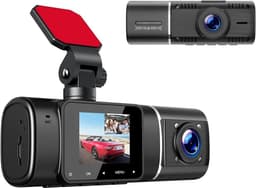 Dashcam Full HD 1080P voor Voor, Achter en Interieur — thumbnail 1