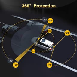 4-Kanal Dashcam Full HD 1080P met 360° Zicht, Nachtzicht en 64GB Geheugen — thumbnail 3