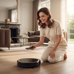 AG Robotstofzuiger met Dweilfunctie - 120minuten - Met Oplaadstation - Robotstofzuigers - Gold Ring - Huisdieren - met Dweil - Luxe 2-in-1 Robotstofzuiger - Dweilrobot - Automatisch opladen - met App of afstandsbediening - 2500Mah - Black Gold Editie — thumbnail 4