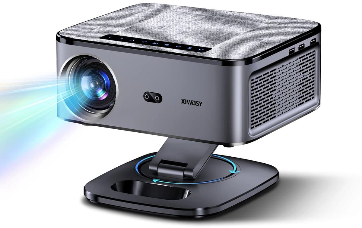 Trexxo - Beamer - Projector - Beamer 4K - Home Theater Projector - 40000 Lumen - Android 12.0 - Wifi - Bluetooth - 360 graden rotatie — afbeelding 1