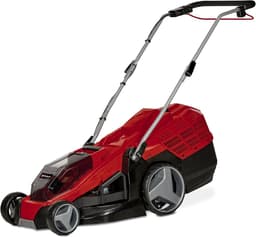 Accu Grasmaaier - Draadloze Grasmaaier - Gazon Onderhoud - 6-Traps Maaihoogte - 43 Cm Maaibreedte - Rood Zwart — thumbnail 1