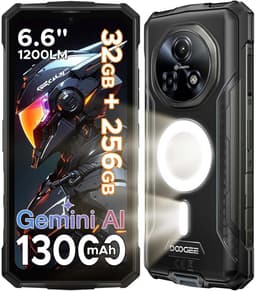 DOOGEE Fire 5 Ultra Robuuste Smartphone - 6GB RAM 128GB ROM - Gemini AI - 13000 mAh - IP68/IP69K Outdoor telefoon - 6,6 inch 90 Hz - Android 15 - NFC GPS - Zwart — thumbnail 1