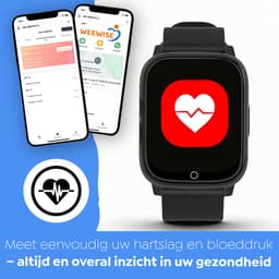 Weewise WS82 – GPS-horloge voor senioren - Valdetectie - SOS knop - GPS Tracker - GPS Horloge Ouderen - Alarm Horloge - SOS Horloge - Valdetectie - Alzheimer - Dementie - Alarmknop - Videobellen– GPS live locatie — thumbnail 3