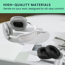 kwmobile 2x oorkussens geschikt voor JBL Tune T760NC / T750BTNC / T710BT / T700BT - Earpads voor koptelefoon in zwart — thumbnail 4