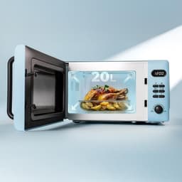 Digitale magnetron - Compacte oven - Snel opwarmen - Met grillfunctie - 20 liter - Geel — thumbnail 3