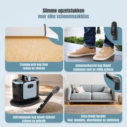 Nexvo® Tapijtreiniger machine - Tapijtreiniger - Tapijtreiniger apparaat - Blauw/Zwart - ‎‎32cm x 19cm x 32cm — thumbnail 4