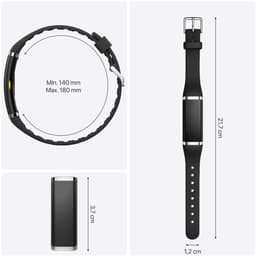 Activity Tracker - Waterdicht IP68 - Meet Hartslag, SpO₂ en Slaap - Stappenteller - Geanodiseerd Aluminium - BREND-App - Roze - BREND BR-2249 — thumbnail 2