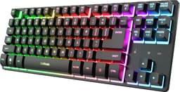 Trust GXT 831 Thado - Draadloos TKL Gaming Toetsenbord - 80% Gaming keyboard - RGB verlichting - Qwerty US - Zwart — thumbnail 2