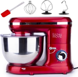 Krachtige 1500W Keukenmachine RVS Kom 5.5L - 6 Snelheden & 4 Accessoires — thumbnail 1