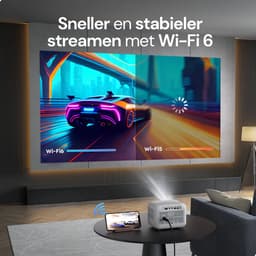 Yaber L1 Mini Beamer – Ultra Compact – Elektrische Focus – Wi-Fi 6 & Bluetooth 5.2 – 1080P Ondersteuning – Tot 150 Inch – Voor Presentaties & Thuisbioscoop – LED Projector — thumbnail 3