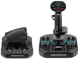 Thrustmaster Sol-R 4 HOTAS – Flight Simulator & Space Sim Set – Joystick & Throttle voor PC – 58 Actieknoppen – H.E.A.R.T. Technologie – Compatibel met Star Citizen, Elite Dangerous & MSFS