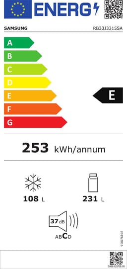 Samsung RB33J3315SA/EF, RLF,345.0,220~240V 50HZ — thumbnail 2