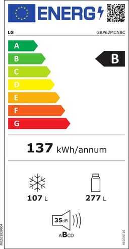 LG GBP62MCNBC - 384L koel-vriescombinatie met DoorCooling+™ - FreshConverter™ - Inverter Linear Compressor — thumbnail 2
