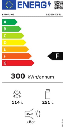 Samsung RB36T602FB1 Vrijstaande Koel-vriescombinatie | 386 L | No Frost — thumbnail 2