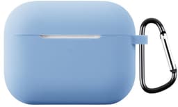 Telestore - hoesje geschikt voor AirPods Pro 3 soft case cover - licht blauw - TPU hoesje Beschermhoes - AirPods Pro 3 Cover - AirPods Pro 3 hoesje - Geschikt voor Apple AirPods Pro 3 - gel hoesje met sleutelhanger — thumbnail 1