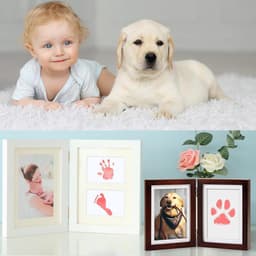 Voet- en handafdruk set - baby - kind - schoon - touch pads - handafdruk - voetafdruk - pasgeborenen - douche cadeau - baby souvenir — thumbnail 2