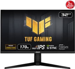 ASUS TUF Gaming VG32AQL1A QHD Gaming Monitor - G-Sync Compatible - 1ms - 170Hz — thumbnail 1