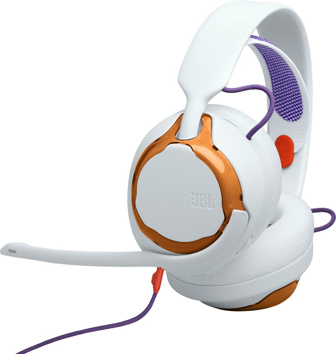 JBL Quantum 250 - Bedrade Gaming Headset - Over-ear Koptelefoon met Microfoon - 3.5 mm Jack - Voor PC, PlayStation, Xbox & Laptop - Licht Teal/Oranje — afbeelding 1