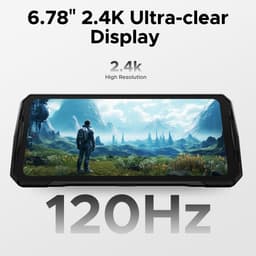 DOOGEE V40 Pro 5G-Outdoor Smartphone-Robuuste Smartphone- Dimensity 7300 -36 GB RAM+ 512 GB ROM-Android 14 - 8680 mAh/33 W-6,78 inch FHD+ 120 Hz-Zilver-IP68 Water Stofbestendig- 200 MP + 32 MP camera-NFC-GPS-Zilver — thumbnail 5