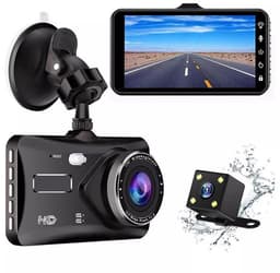 Generieke geavanceerde touchscreen dashcam-bundel - 1080P Full HD, 170° groothoeklens, achteruitrijcamera inbegrepen voor naadloze opname, zwart（Met 16G geheugenkaart） — thumbnail 1