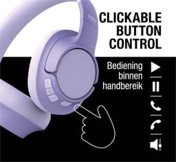 FRESH 'N REBEL Clam Core 3HP3200DL Over-ear Draadloze hoofdtelefoon Paars — thumbnail 2