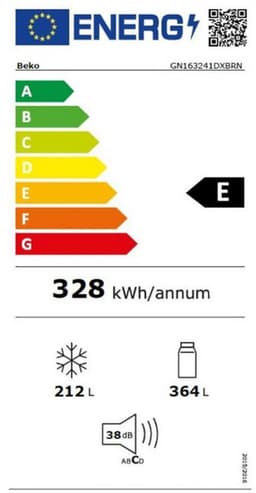 Amerikaanse koelkast 91cm 576l nofrost zwart - beko - GN163241DXBRN — thumbnail 5