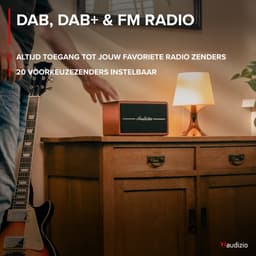 Retro radio - Audizio Tune60 - DAB radio met Bluetooth - Vintage look - DAB+ en FM - Bruin — thumbnail 3