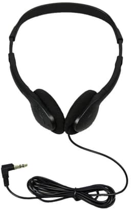 School Supplier Bedrade On-Ear Koptelefoon zwart - 1 meter — thumbnail 2