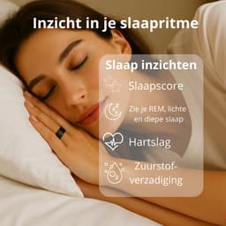 Lacardia Smart ring - Slimme ring - Zwart - Maat 10 - Beschikbaar voor android en IOS - Eigen app - Unisex voor Dames & Heren — thumbnail 2