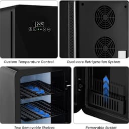 Lexium Mini Fridge for Drinks - Kleine Koelkast - Mini Koelkasten - Minibar - Mini Fridge - Mini Koelkast - Mini Koelkastje - — thumbnail 5