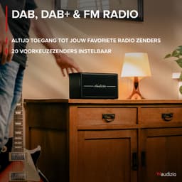 Retro radio - Audizio Tune60 - DAB radio met Bluetooth - Vintage look - DAB+ en FM - Zwart — thumbnail 3