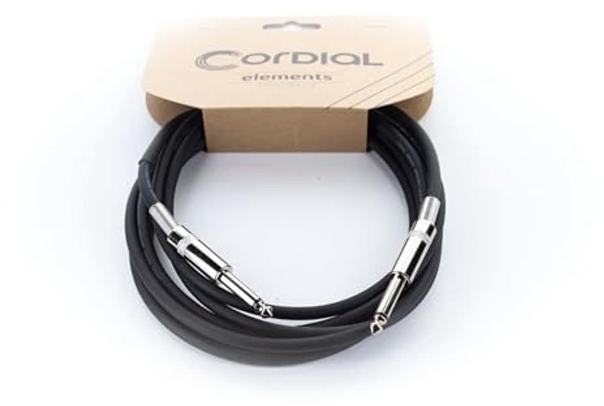 Cordial EL PP Elements Instrumentkabel Mono Jack Recht Zwart — afbeelding 1