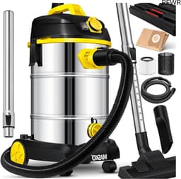 RFWR® Industriële stofzuiger 1800 watt met blaasfunctie voor nat en droog zuigen — thumbnail 1