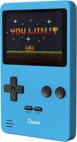 Qware - Retro Gamer - Retro Spelcomputer - Retro Console - Mini Spelcomputer - 2.8 inch - 8-Bit - 240 Games - Klassiek - Nostalgie - Spelletjes - Blauw — thumbnail 2