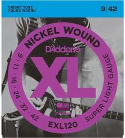 D'Addario EXL120 - Snarenset voor elektrische gitaar .009-.042 — thumbnail 1