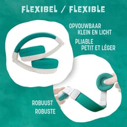 TIMIO Opvouwbare Kinder-Koptelefoon, Hoofdtelefoon, Headphones | Licht, Klein, Compact | Compatibel met TIMIO Player en andere Apparaten | Volume beperkt tot 85dB | Afneembare Kabel | Muziek delen — thumbnail 4