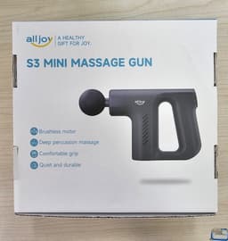 Massagepistool, 3200 rpm, krachtig draagbaar massagepistool, massageapparaat voor sporters, diepe weefsel-spieren, mini massagepistool met 4 massagekoppen, USB C — thumbnail 2