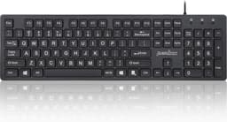 Perixx Periboard 117 Toetsenbord met grote letters - Big keys - Toetsenbord voor slechtzienden - Grootletter toetsenbord - 5 jaar garantie - QWERTY — thumbnail 1